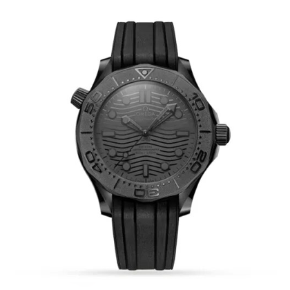 Omega Seamaster Men Automatic Black Rubber Watch O21092442001003